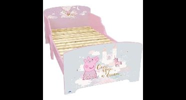 Leuk huis peppa varken droom verlicht met lattes box veer 140 x 70 cm