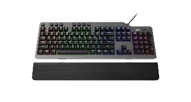 Lenovo Legion K500 toetsenbord Gamen USB QWERTY Amerikaans Engels Zwart, Grijs