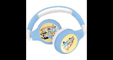 LEXIBOOK - Comfortabele en opvouwbare 2-in-1 Bluetooth- en bedrade hoofdtelefoon met geluidsbegrenzing en stijlvol design - Bluey