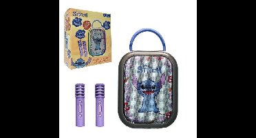 Roze Bluetooth karaokesysteem - LEXIBOOK - 2 draadloze microfoons - Ingebouwde oplaadbare batterij - Bluetooth - Draagbaar ontwerp