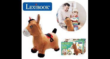 LEXIBOOK Opblaasbaar springpony-knuffel