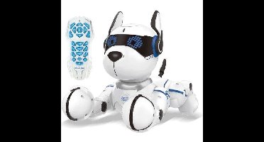 Power Puppy - Mijn intelligente programmeerbare en tactiele robothond met afstandsbediening - LEXIBOOK
