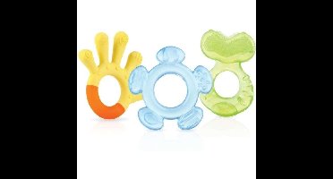3-pack bijtringen - NUBY - BPA-vrij - vanaf 3 maanden