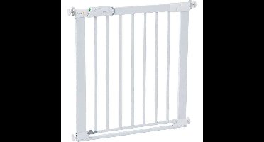 VEILIGHEID 1ST Flat Step Barrier metalen veiligheidsbarrière voor kinderen - Wit