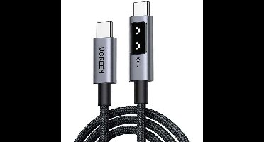 USB-C-kabel - UGREEN - USB-C naar USB-C PD 100W datakabel - Gevlochten nylon - 2 m - Zwart