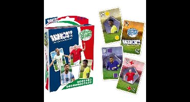 WHOT! Wereldvoetbalsterren - Bordspel - WINNENDE ZETTEN - 2 tot 6 spelers - Vanaf 5 jaar