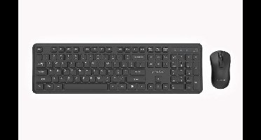 Gembird KBS-WPS-01 Slim Pro Business draadloze desktopset, zwart, Amerikaanse lay-out