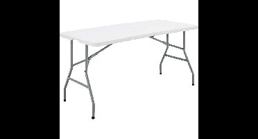 Klaptafel - 150 cm - 6 personen - Poedercoating in stalen buizen