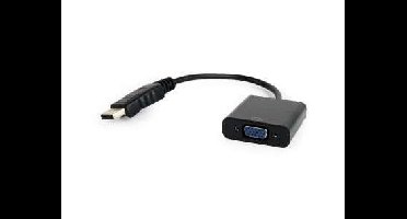 Gembird A-DPM-VGAF-02 video kabel adapter 0,15 m VGA (D-Sub) DisplayPort Zwart
