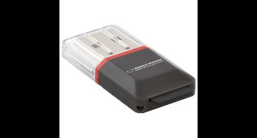 Esperanza EA134K geheugenkaartlezer Zwart, Zilver, Transparant USB 2.0