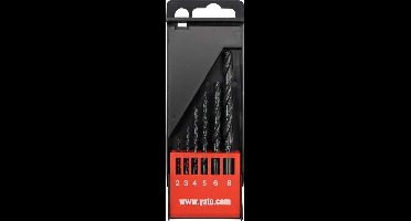 YATO WIERTŁO DO METALU HSS kpl. 6szt. /2-8mm/ 4460 ... 2, 3, 4, 5, 6, 8mm (levertijd 8 werkdagen)