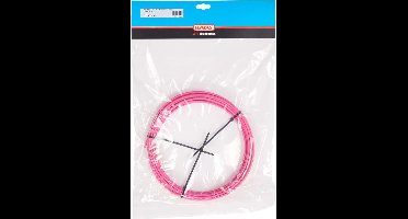Buitenkabel (rem) Elvedes met teflon voering ø4,9mm - 10 meter op rol - roze
