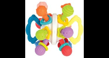 Bijtring - NUBY - Draaibal - Met rammelaar - Vanaf 3 maanden - Meerkleurig