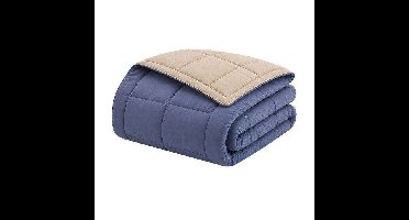 Microvezeldekbed 400g/m² CALGARY Petrol & Mastiek 220x240cm