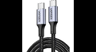 USB-C-kabel - UGREEN - Versterkte Type-C naar C-kabel - 1 m - 100W - Zwart
