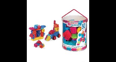 Bristle Blocks Emmer met 50 Stuks