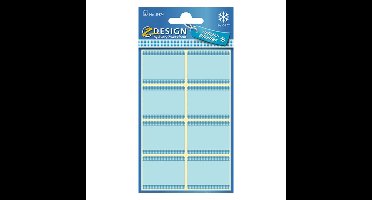 Avery AV-59374 Z-Design Diepvriesetiketten 36x28 mm 40 Stuks Blauw