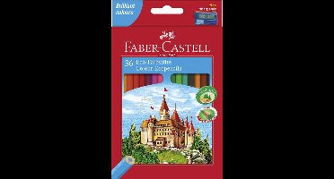 Faber Castell FC-120136 Kleurpotlood Faber-Castell Castle Zeskantig Karton Etui Met 36 Stuks