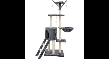 JIPSY Grijze Krabpaal - 79 x 34 x 138 cm - Grijs