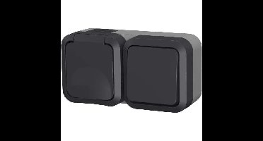 Dubbel stopcontact - QUARX - Aqua Pro - Buiten, verticaal, IP55, 250V, 16A