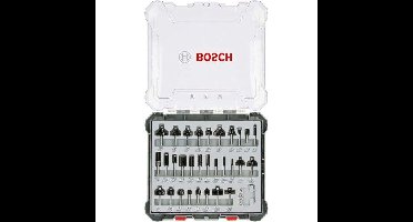 Set van 30 gemengde freesjes met 6 mm schachtdiameter - BOSCH - 2607017474