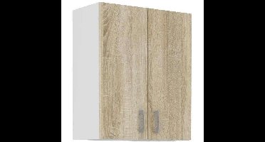 SARA hoge kast - 2 deuren - Sonoma eiken decor - L60xD31xH71,5 cm - Made in Poland