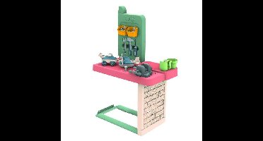 Smoby Life - Doe-het-zelf workshop aangepast voor Smoby-huisjes - Gemaakt in Frankrijk - Gerecyclede materialen - 39 accessoires - Geschikt voor kinderen vanaf 2 jaar