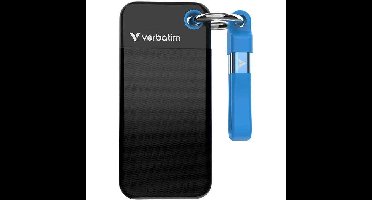 Externe SSD - VERBATIM - Pocket - 2TB - Zwart/Blauw