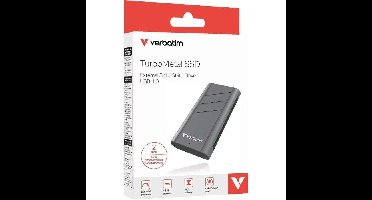 Externe SSD-schijf - VERBATIM - TurboMetal - 2 TB - Grijs