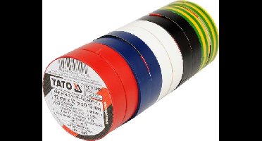 YATO TAŚMA ELEKTROIZOLACYJNA 12mmx10m MIX/10szt. (levertijd 8 werkdagen)