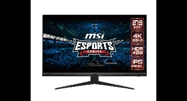 MSI G281UVDE computer monitor 68,6 cm (27") 3840 x 2160 Pixels 2K Ultra HD Zwart