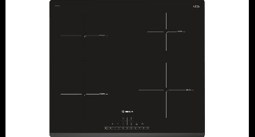Bosch Serie 6 PIE631FB1E kookplaat Zwart Ingebouwd Inductiekookplaat zones 4 zone(s)