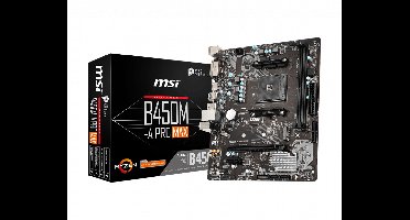 MSI B450M-A PRO MAX moederbord AMD B450 Socket AM4 micro ATX