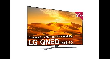 LG QNED MiniLED 75QNED916QA tv 190,5 cm (75") 4K Ultra HD Smart TV Wifi Zwart, Grijs