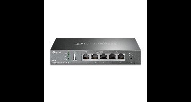 TP-Link Omada ER605 bedrade router Gigabit Ethernet Zwart