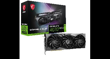 MSI GAMING GeForce RTX 4070 Ti SUPER 16G X SLIM NVIDIA 16 GB GDDR6X