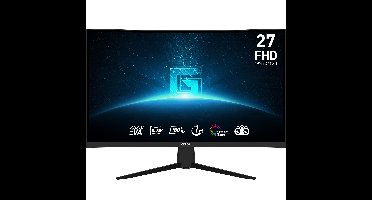 MSI G27C3F computer monitor 68,6 cm (27") 1920 x 1080 Pixels Full HD LCD Zwart
