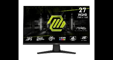 MSI MAG 274QFDE X24 computer monitor 68,6 cm (27") 2560 x 1440 Pixels Wide Quad HD LCD Zwart