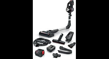 Bosch BSS715FRSH steelstofzuiger & elektrische bezem 2-in-1-steelstofzuiger Batterij/Accu Droog Zakloos 0,3 l Zwart, Zilver 5 Ah