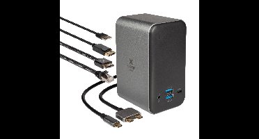 XWD001 - Worx 13-in-1 USB-C Dockingstation - 87 W - USB, USB-C, HDMI, Display-Port, Ethernet und mehr - Space Grey/Schwarz