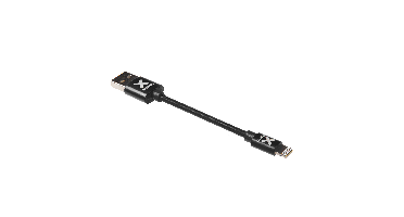 CX021 - XB Replacement Kurzes USB auf Lightning Kabel - 11.7 cm - Schwarz