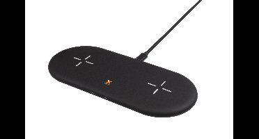 XW208 - Drahtloses Ladegerät Twin - Schwarz
