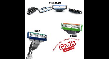 4 Stuks scheermessen geschikt voor Gillette Mach 3