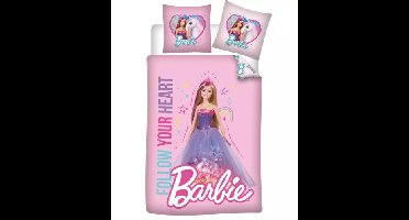 Barbie Dekbedovertrek follow your heart 100 X 135 Cm katoen