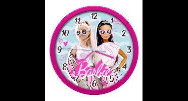 Barbie wandklok 25 cm