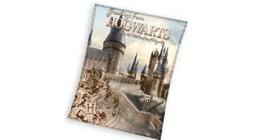 Harry Potter fleeceplaid beige 130x160cm