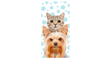 Hond en kat Strandlaken 70 x 140 cm