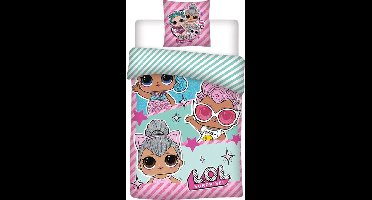 LOL Surprise! Friends Dekbedovertrek 140 x 200 cm - bio katoen