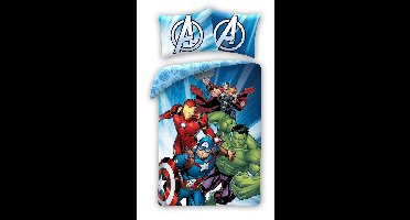 Marvel Avengers Dekbedovertrek Team Winning - 140 x 200 cm - 60x70cm
