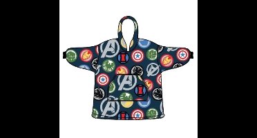 Marvel Avengers Hoodie Fleece deken Symbols, 7 - 14 jaar